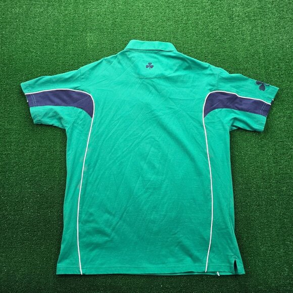 Retro Irish Rugby Polo Shirt Mens 2XL Green Short Sleeve British Irish‎ Lion - Picture 11 of 12